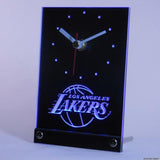 LA Lakers LED Desk Clock - Blue - TheLedHeroes