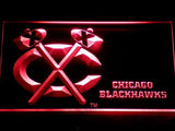 Chicago Blackhawks Bar LED Neon Sign USB - Red - TheLedHeroes