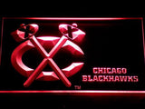 Chicago Blackhawks Bar LED Neon Sign Electrical - Red - TheLedHeroes
