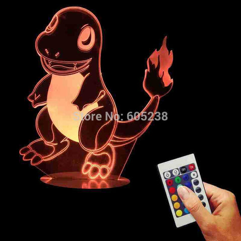 Charmander Pokemon 3D LED LAMP -  - TheLedHeroes