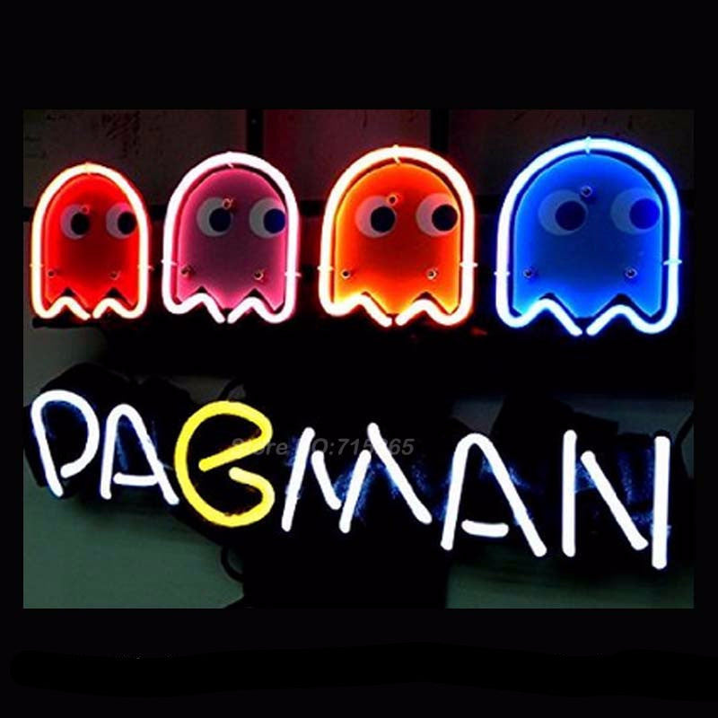 PacMan Game Neon Bulbs Sign 17X14 -  - TheLedHeroes