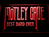 Motley Crue Best Band Ever LED Sign - Red - TheLedHeroes