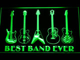 Guitar Weapon Best Band Ever LED Sign - Green - TheLedHeroes