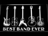 Guitar Weapon Best Band Ever LED Sign - White - TheLedHeroes