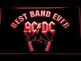 AC/DC Best Band Ever LED Neon Sign USB - Red - TheLedHeroes