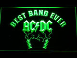 AC/DC Best Band Ever LED Neon Sign Electrical - Green - TheLedHeroes