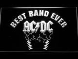AC/DC Best Band Ever LED Neon Sign Electrical - White - TheLedHeroes