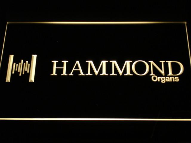 Hammond Organs Keyboards Speaker LED Neon Sign Electrical - Yellow - TheLedHeroes