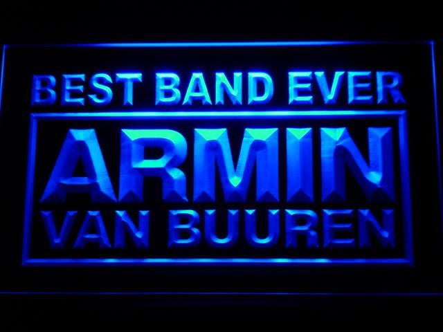 Armin Van Buuren Best Band Ever LED Sign - Blue - TheLedHeroes