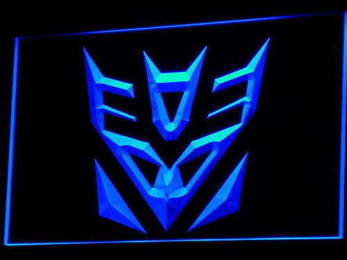 Transformers Robot LED Neon Sign Electrical - Blue - TheLedHeroes