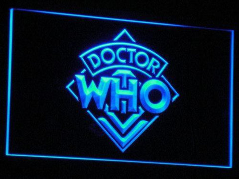 Doctor Who 4 LED Neon Sign Electrical - Blue - TheLedHeroes
