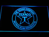 TEXACO PORCELAIN GAS PUMP Bar LED Sign - Blue - TheLedHeroes