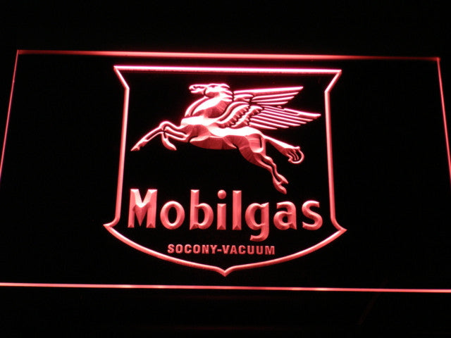 MOBILGAS RD PUMP LED Sign - Red - TheLedHeroes