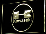 FREE Kawasaki Racing Motorcylce LED Sign - Yellow - TheLedHeroes