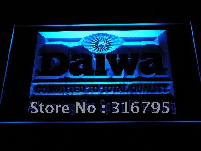 Daiwa Fishing Logo LED Neon Sign Electrical - Blue - TheLedHeroes