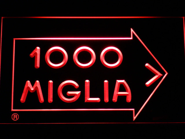 Mille Miglia Racing LED Sign - Red - TheLedHeroes