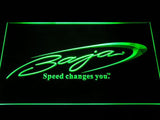 Baja Boat Fishing Logo LED Neon Sign Electrical - Green - TheLedHeroes