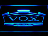 FREE VOX Amplifier Guitar Bass Band LED Sign - Blue - TheLedHeroes