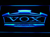 VOX Amplifier Guitar Bass Band LED Sign - Blue - TheLedHeroes