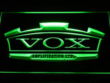 VOX Amplifier Guitar Bass Band LED Neon Sign USB - Green - TheLedHeroes