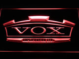 FREE VOX Amplifier Guitar Bass Band LED Sign - Red - TheLedHeroes