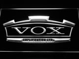 VOX Amplifier Guitar Bass Band LED Sign - White - TheLedHeroes