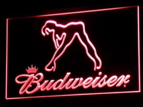 Budweiser Exotic Dancer Stripper Bar LED Sign - Red - TheLedHeroes