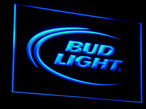 Bud Lite Beer Bar Pub Club Logo LED Sign - Blue - TheLedHeroes