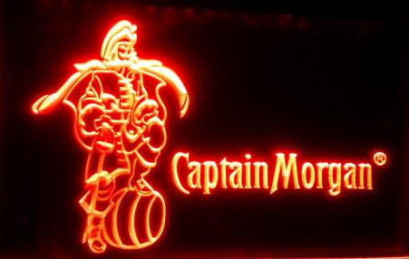Captain Morgan Bar Beer LED sign - Orange - TheLedHeroes