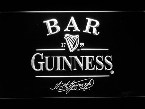 Guinness BAR Beer LED Sign - White - TheLedHeroes