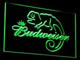 Budweiser Frank Lizard Beer Bar LED Sign - Green - TheLedHeroes