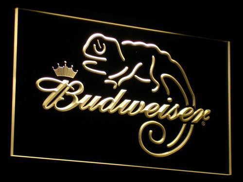 Budweiser Frank Lizard Beer Bar LED Sign - Multicolor - TheLedHeroes