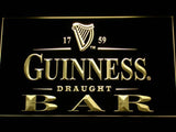 Guinness Draught Beer Bar LED Neon Sign Electrical - Yellow - TheLedHeroes