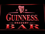 Guinness Draught Beer Bar LED Neon Sign Electrical - Red - TheLedHeroes