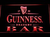 Guinness Draught Beer Bar LED Sign - Red - TheLedHeroes