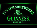 Guinness It's 5 pm Somewhere LED Neon Sign Electrical -  - TheLedHeroes