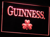 Guinness Beer Shamrock Bar LED Sign - Red - TheLedHeroes