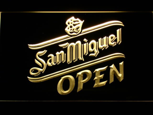 San Miguel Beer OPEN Bar LED Sign - Multicolor - TheLedHeroes