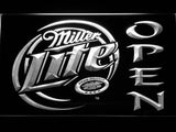 Miller Lite Beer OPEN Bar LED Sign - White - TheLedHeroes