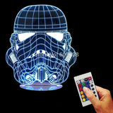 Stormtrooper Helmet 3D LED LAMP -  - TheLedHeroes
