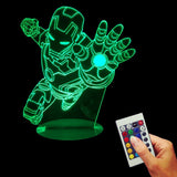 Iron Man flying Hi Five 3D LED LAMP -  - TheLedHeroes