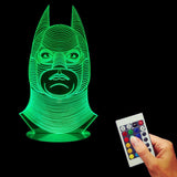 Batman Head 3D LED LAMP -  - TheLedHeroes