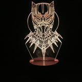 Black Panther 3D LED LAMP -  - TheLedHeroes