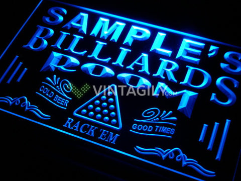 Billiards Pool Name Personalized Custom LED Sign -  - TheLedHeroes