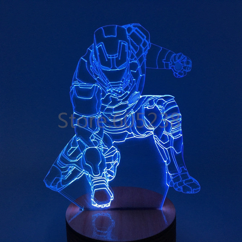 Iron Man 3D LED LAMP -  - TheLedHeroes