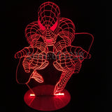 Spider-Man 3D LED LAMP - Spiderman - TheLedHeroes