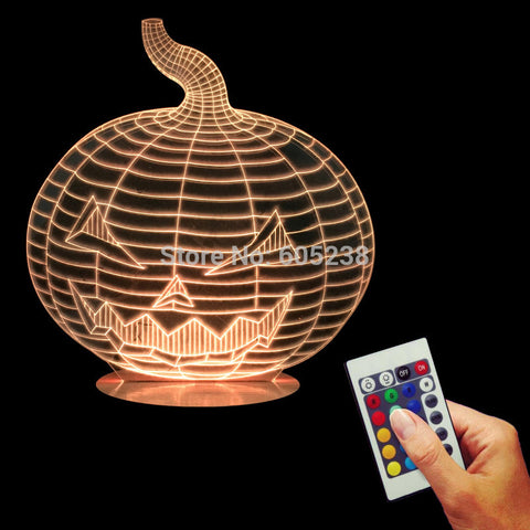 Halloween Pumpkin 3D LED LAMP -  - TheLedHeroes