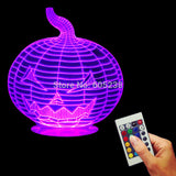 Halloween Pumpkin 3D LED LAMP -  - TheLedHeroes