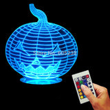 Halloween Pumpkin 3D LED LAMP -  - TheLedHeroes