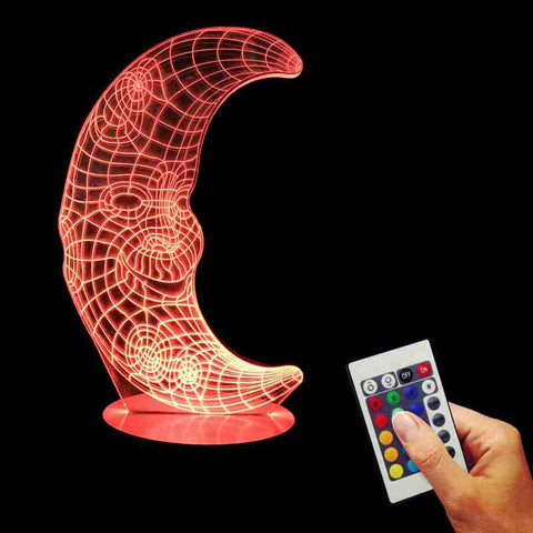 Mr. Moon 3D LED LAMP -  - TheLedHeroes